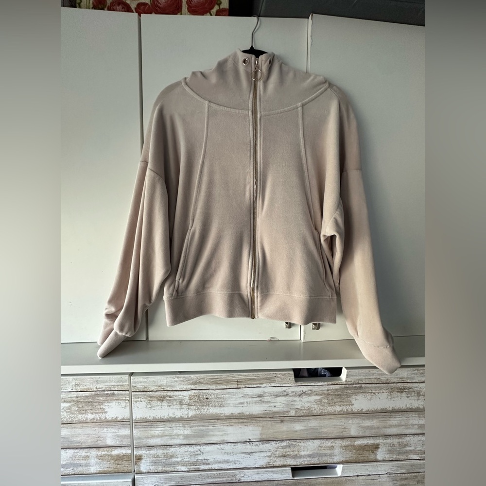 🤍 Truth by Republic Cream Cozy Zip Hoodie Pullover L